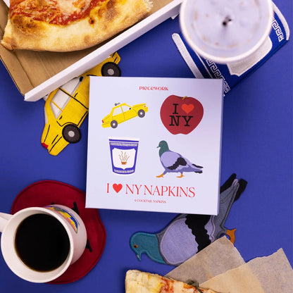I ❤️ NY Cocktail Napkins - Set of 4