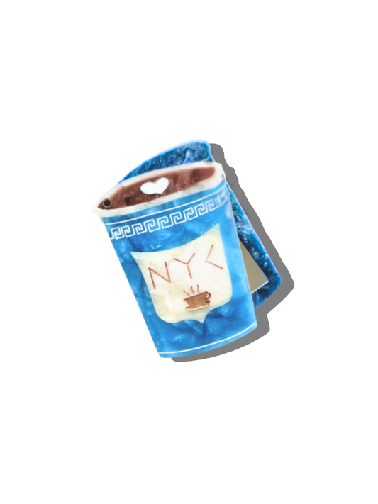 Hand-painted NYC Coffee Cup Compact Mirror