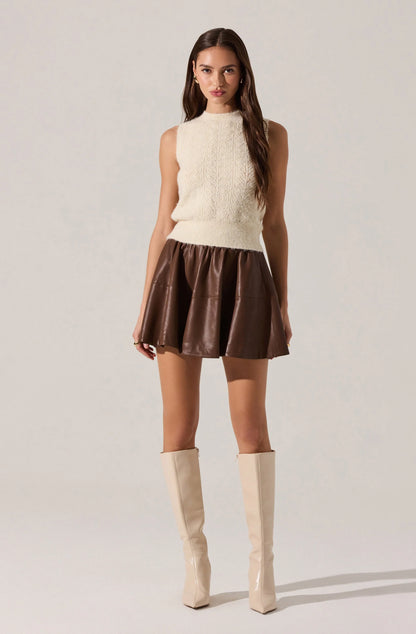 PERNILLE CABLE KNIT SWEATER TANK
