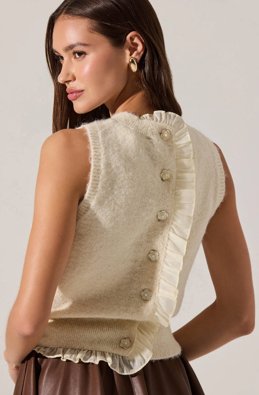 PERNILLE CABLE KNIT SWEATER TANK