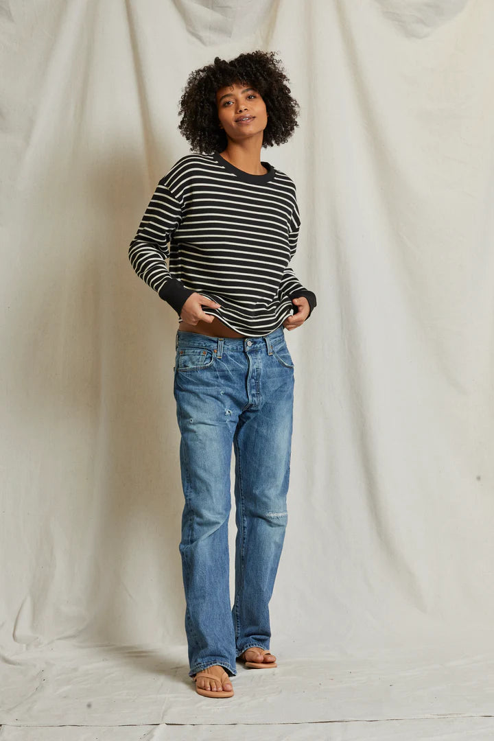 TYLER STRIPE FRENCH TERRY SWEATSHIRT