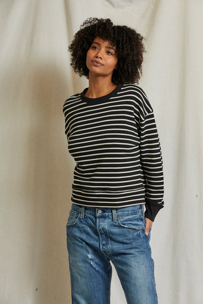 TYLER STRIPE FRENCH TERRY SWEATSHIRT