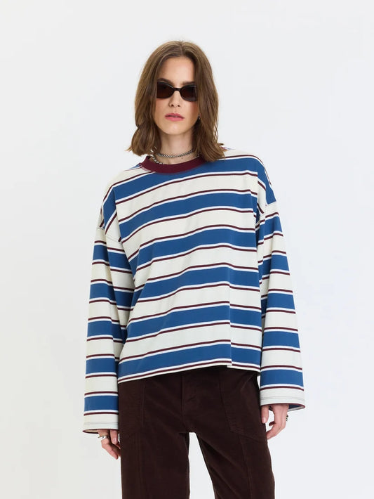 SALINAS RETRO RUGBY STRIPE LONG SLEEVE