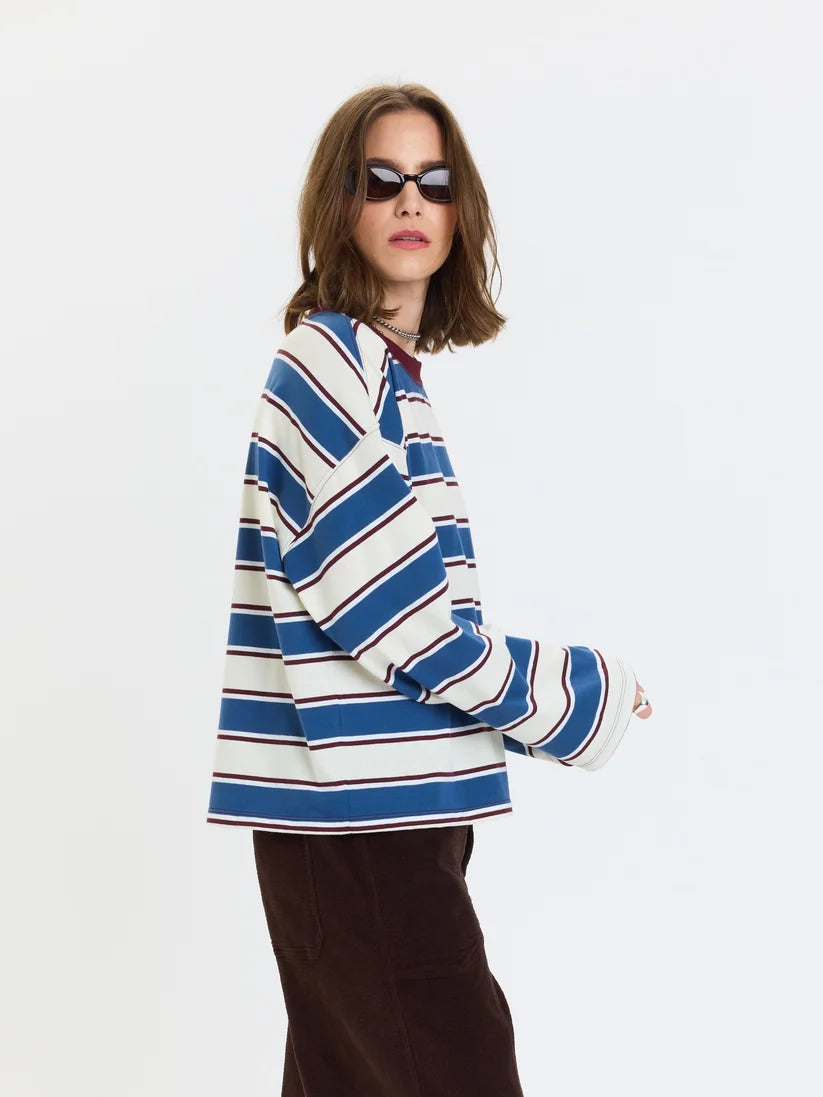SALINAS RETRO RUGBY STRIPE LONG SLEEVE