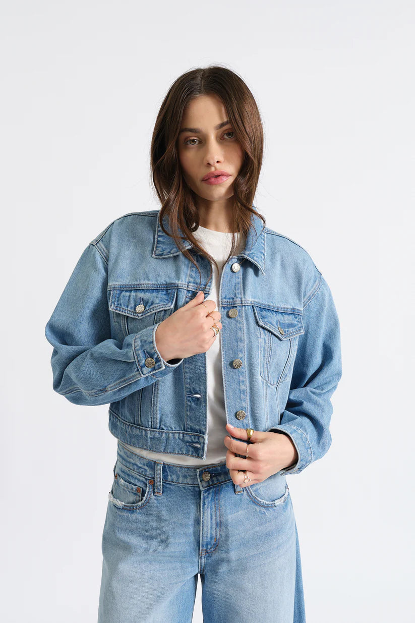 DEL MAR CROP DENIM JACKET
