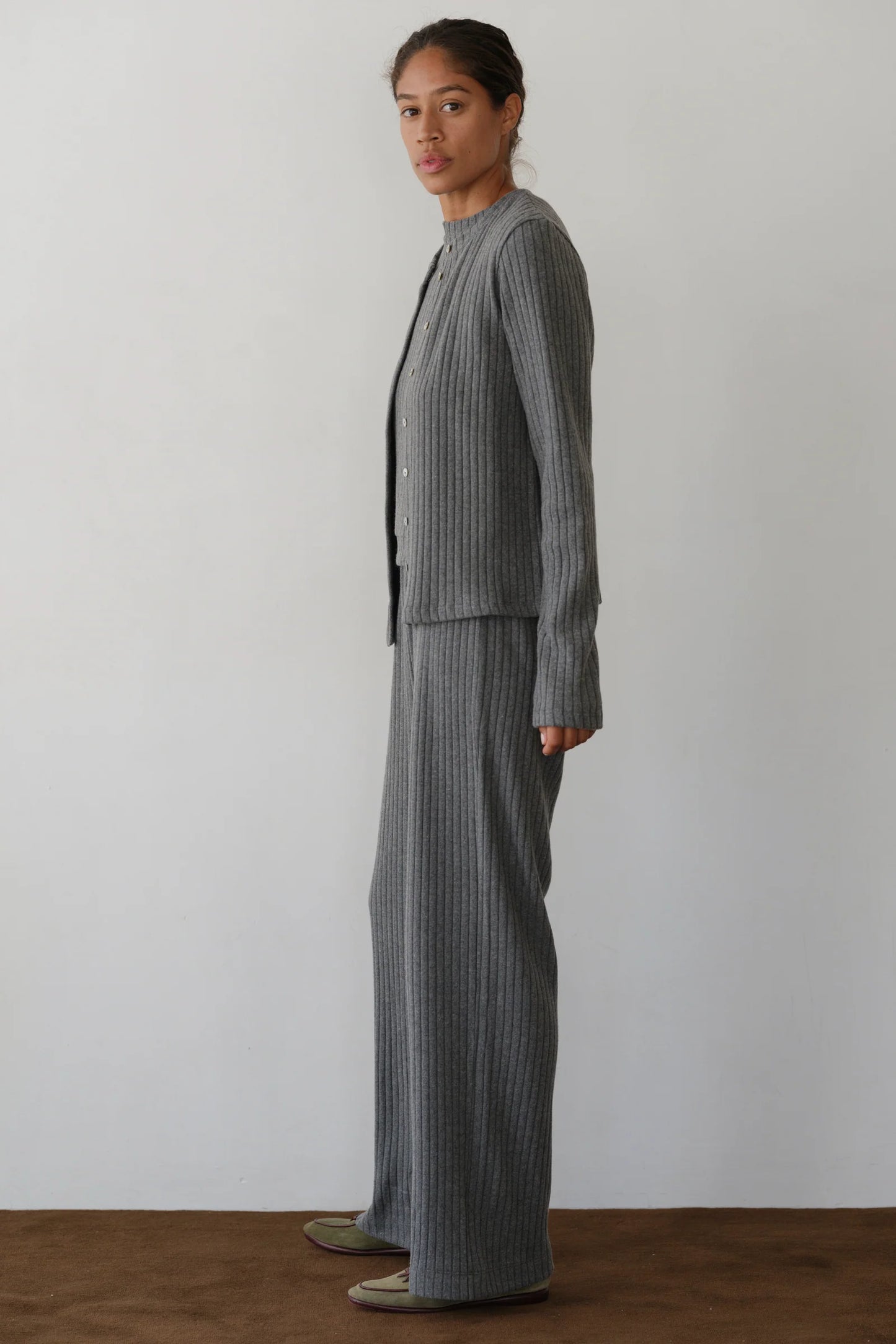 SWEATER RIB SIMPLE PANT