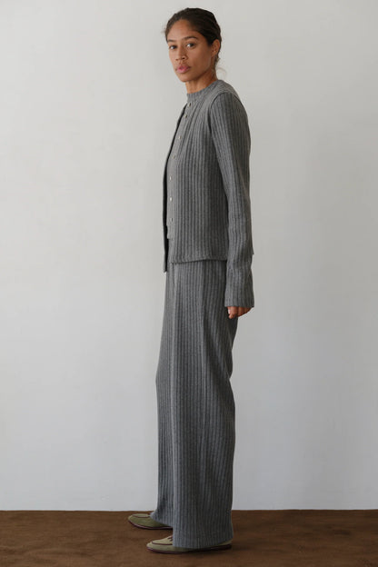 SWEATER RIB SIMPLE PANT