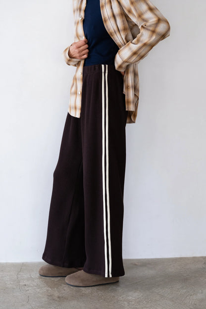 THE THERMAL STRIPE CROP PANT