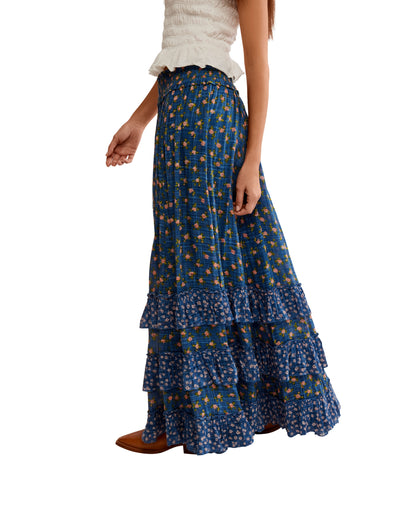 BRYNN DITSY PRINT MAXI SKIRT