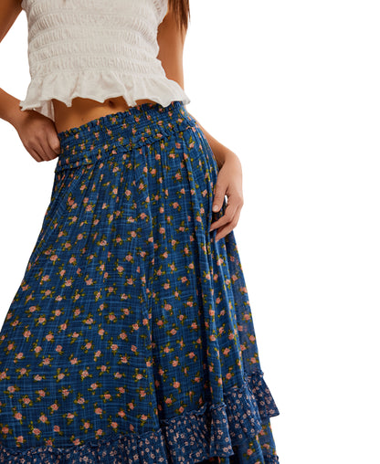 BRYNN DITSY PRINT MAXI SKIRT