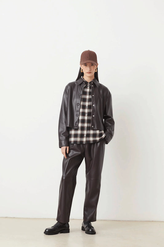 JOE FAUX LEATHER PANTS
