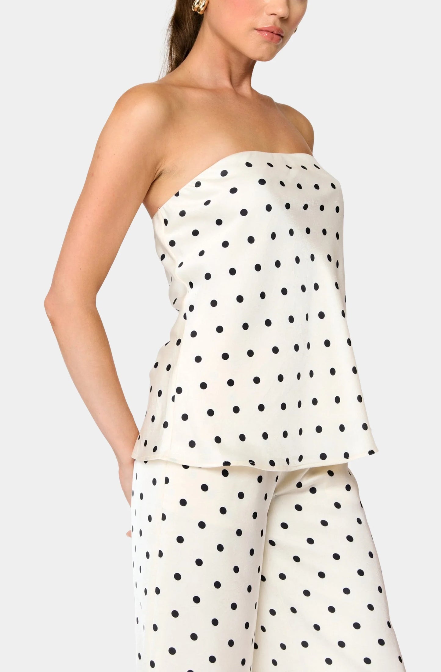 RAVYN POLK A DOT TUBE TOP