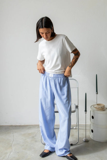 STRIPE BOXER PANTS