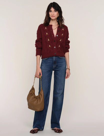 VEDA FLORAL EMBROIDERY CARDI