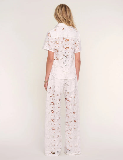 THE ROSIE EYELET BUTTON FRONT SHIRT