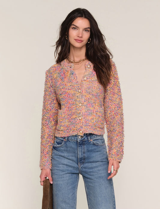 MARI PEARL BUTTON CARDI