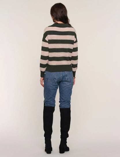 KENDI RUGBY STRIPE SWEATER