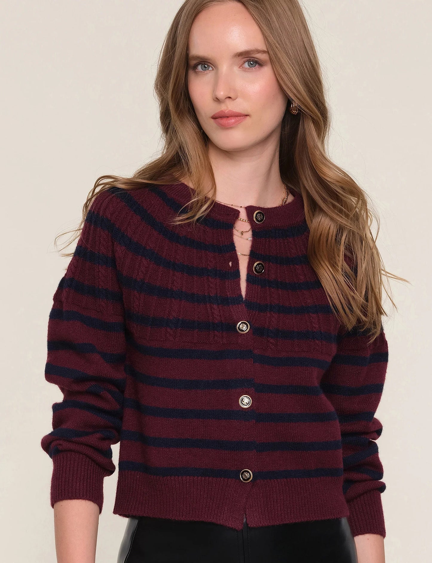 SELENE STRIPE CARDI