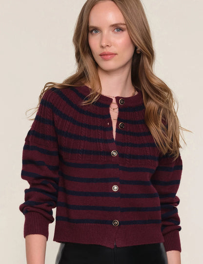 SELENE STRIPE CARDI