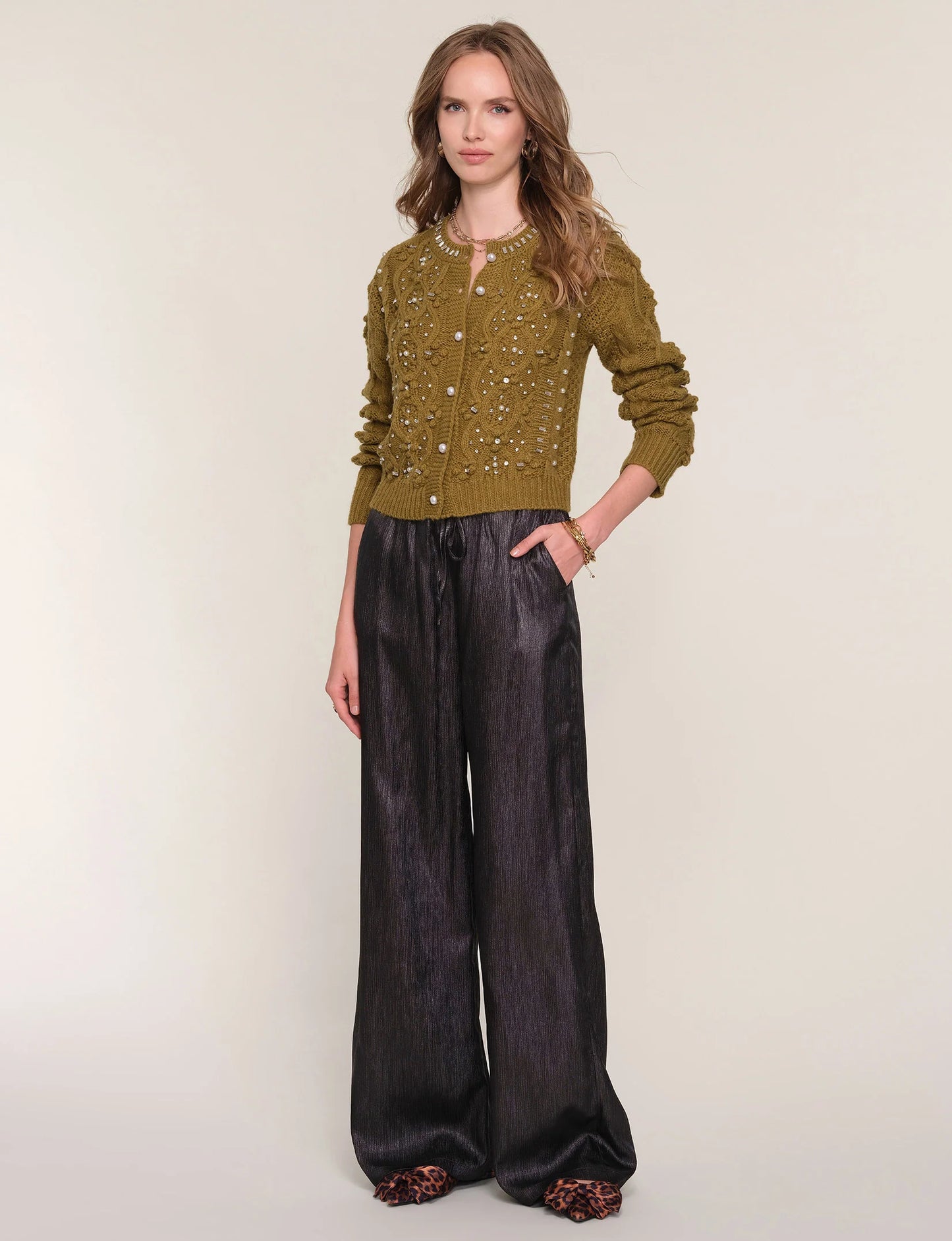 KESSY SILKY DRAWSTRING PANT