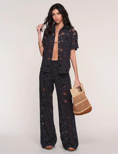 THE ROSIE EYELET BUTTON FRONT SHIRT