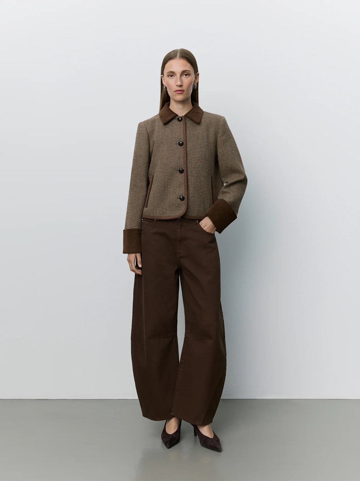 KAMIKKASW SHORT TWEED JACKET