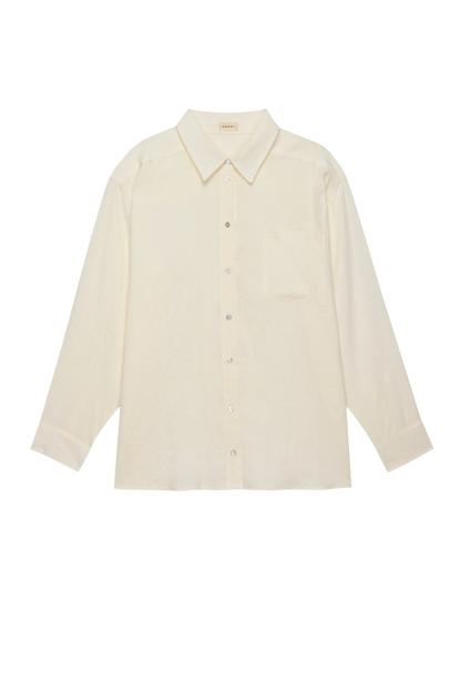 CRÈME LINEN RELAXED SHIRT