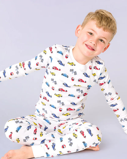 RACE CARS LONG SLEEVE KIDS PJ SET