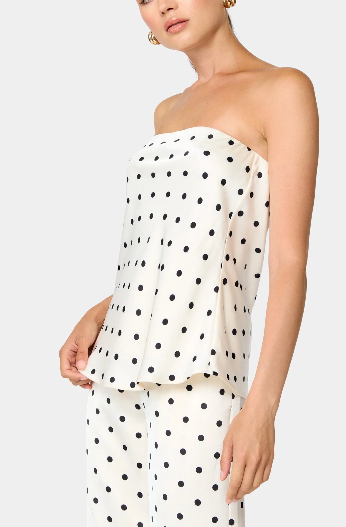 RAVYN POLK A DOT TUBE TOP