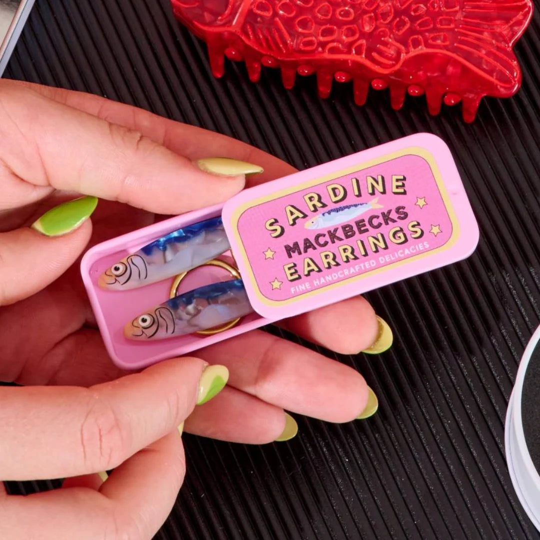 SARDINE TIN CAN EARRINGS