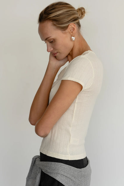 THE POINTELLE BABY TEE