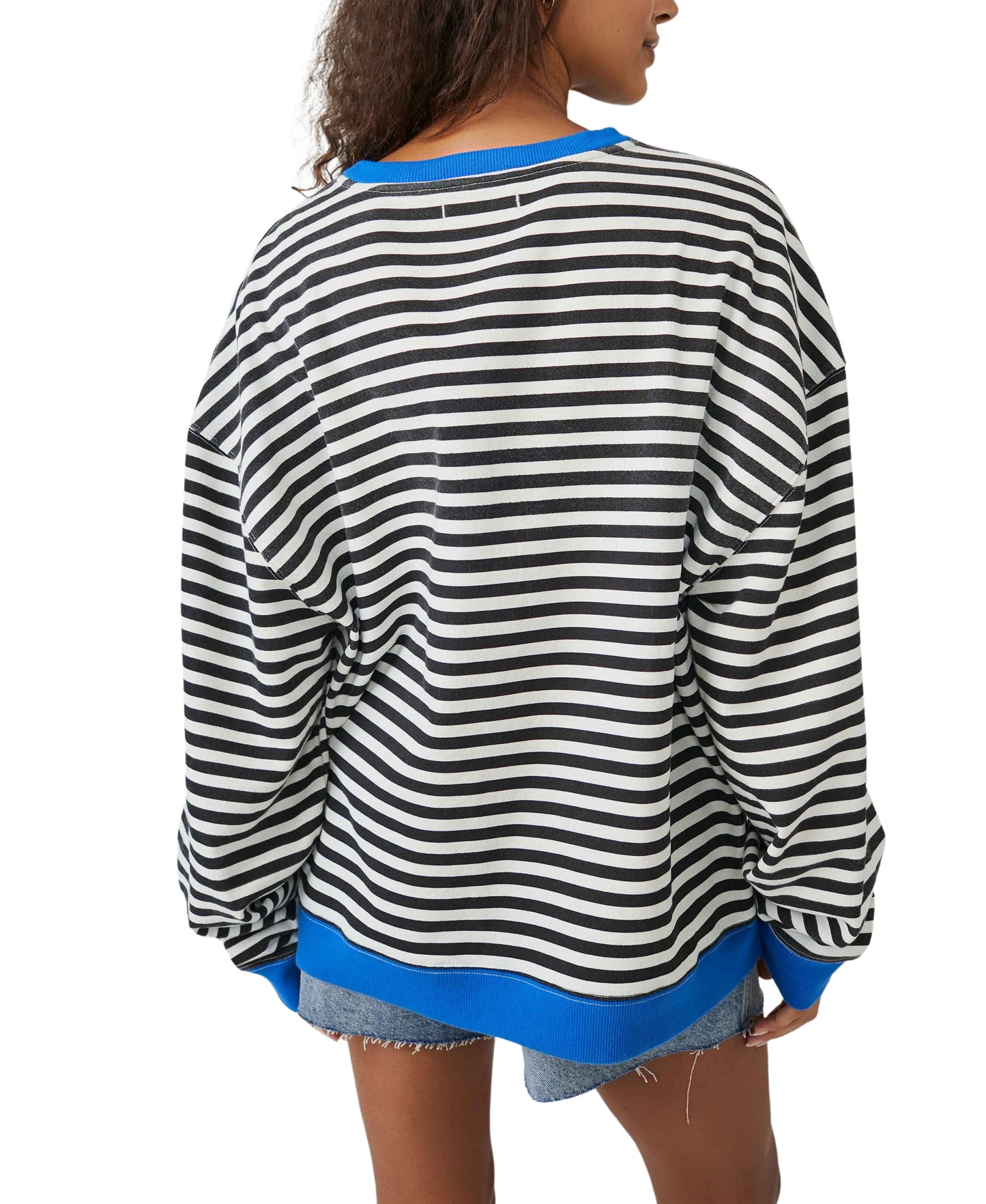 CLASSIC STRIPE OVERSIZED CREWNECK