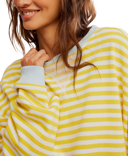 CLASSIC STRIPE OVERSIZED CREWNECK