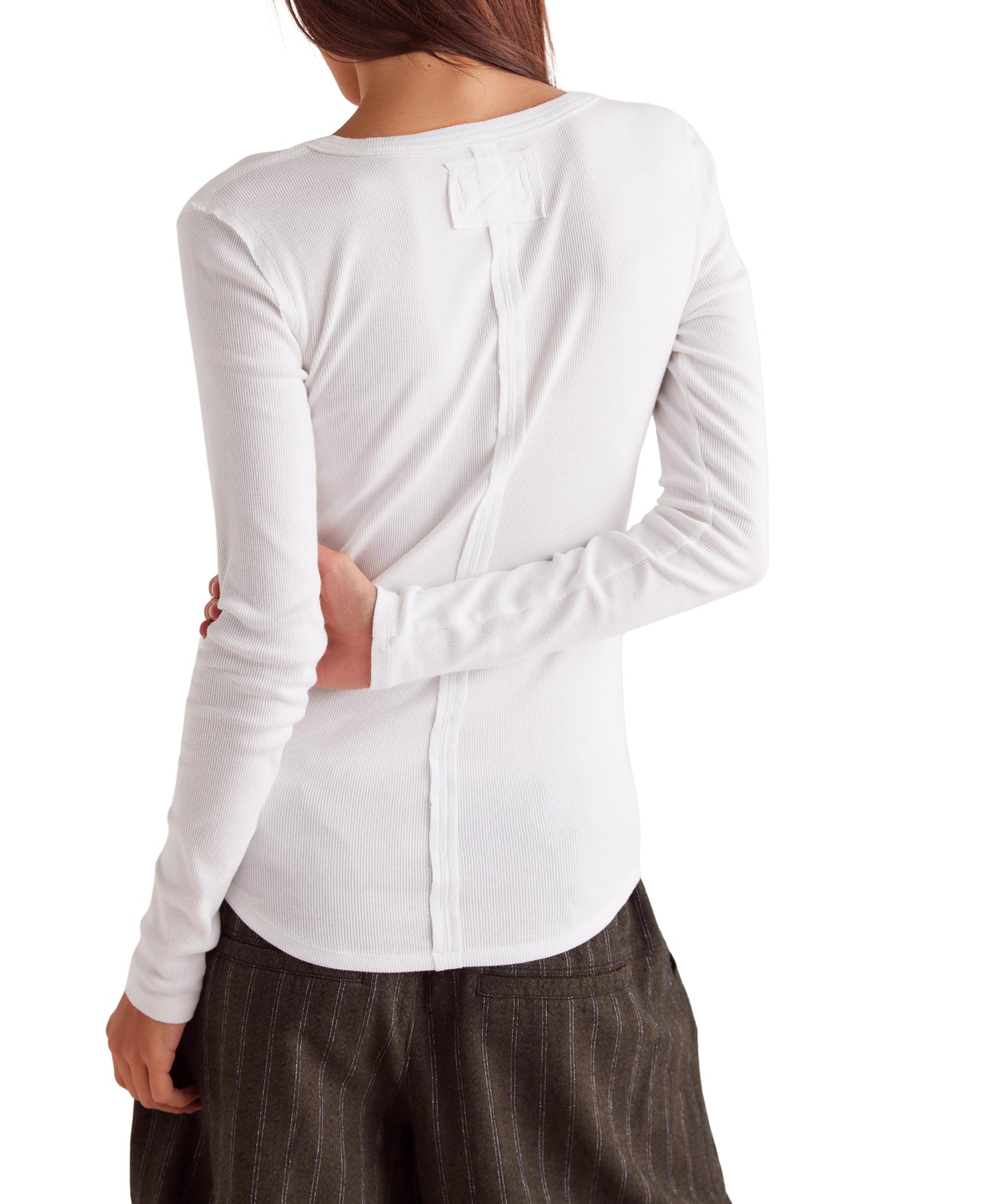 JAMIE RIB LONG SLEEVE HENLEY