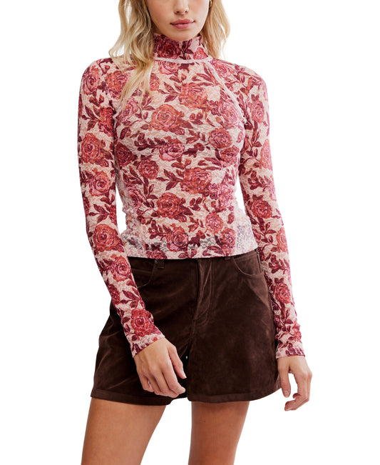 LYRIC LACE MOCK NECK