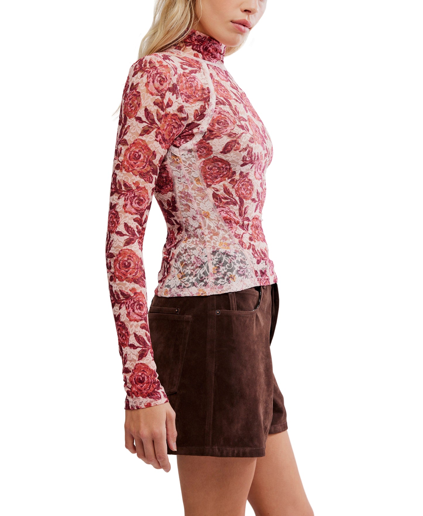 LYRIC LACE MOCK NECK