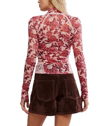LYRIC LACE MOCK NECK