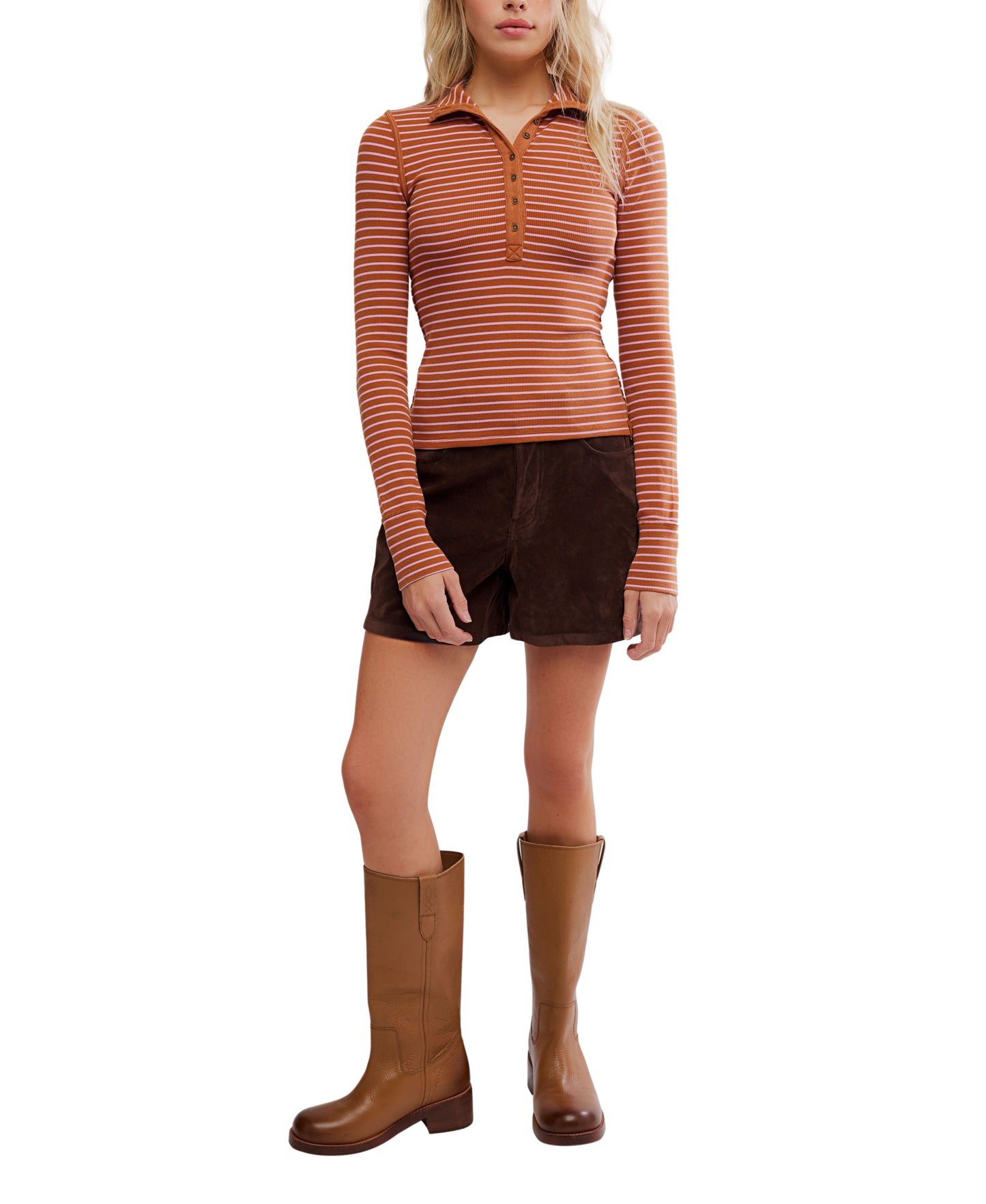LAKE HENLEY STRIPE LONG SLEEVE