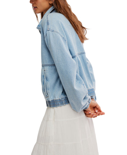 BIRDIE DENIM BOMBER JACKET