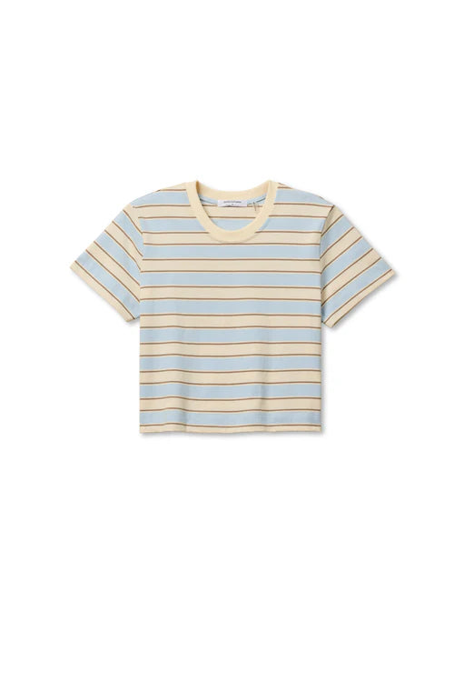 GIA MULTI STRIPE CREW TEE
