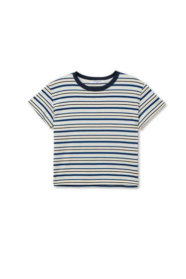 DAWN STRIPE SUPIMA COTTON RINGER