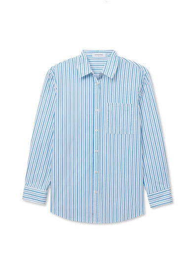 AVALON STRIPE COTTON POPLIN SHIRT