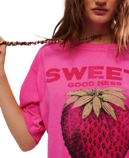 HARVEST STRAWBERRY VINTAGE WASH TEE