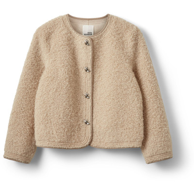 BENESW BOUCLE FAUX FUR JACKET