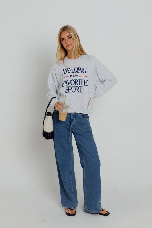 READING BOOKS IS MY FAVORITE SPORT SWEATSHIRT