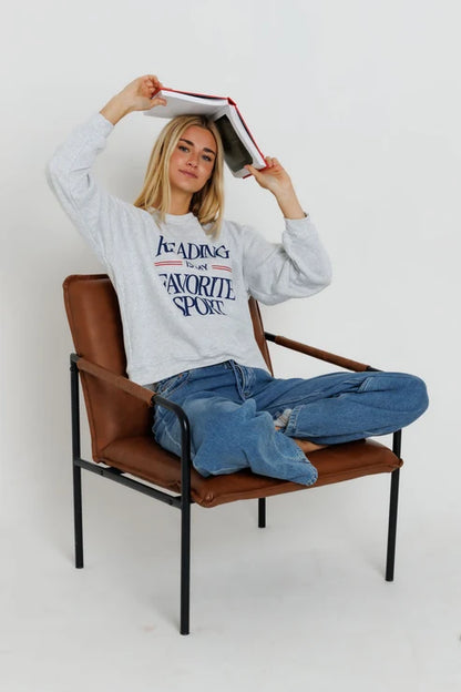 READING BOOKS IS MY FAVORITE SPORT SWEATSHIRT