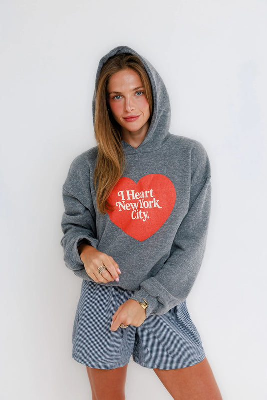 NYC HEART FLEECE HOODIE