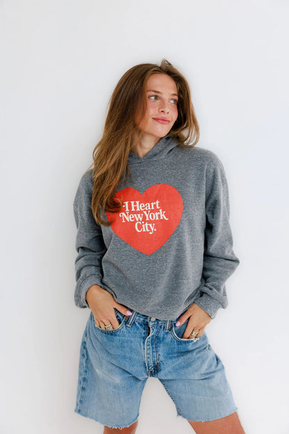 NYC HEART FLEECE HOODIE