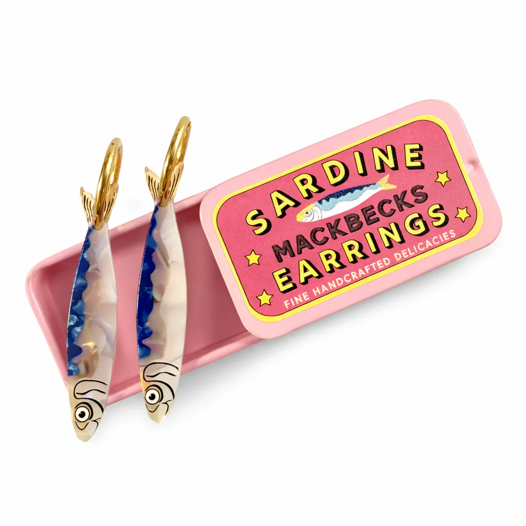 SARDINE TIN CAN EARRINGS