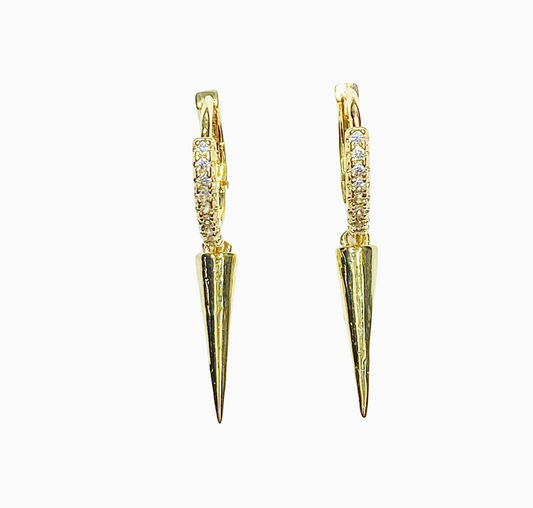 SPIKE HUGGIE EARRING